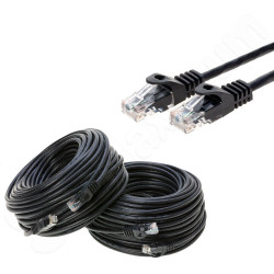 CAT6e/CAT6 Ethernet LAN Network RJ45 Patch Cable Black 25FT- 200FT Multipack LOT