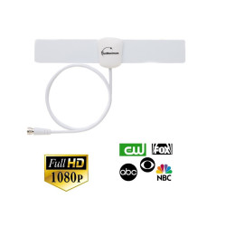 Digital Indoor TV Antenna Ultra-Thin Mini White 25 Miles HDTV VHF UHF Multi LOT