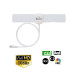 Digital Indoor TV Antenna Ultra-Thin Mini White 25 Miles HDTV VHF UHF Multi LOT