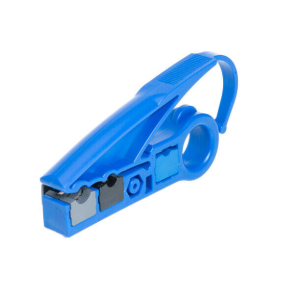 Coax Cable Jacket Stripper RG6/ RG59/ UTP Cat5e Cat6 Cable Cutter Strip Tool