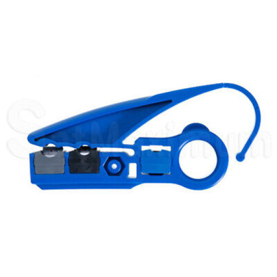 Coax Cable Jacket Stripper RG6/ RG59/ UTP Cat5e Cat6 Cable Cutter Strip Tool
