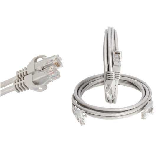 CAT6 Ethernet Network Patch Cable LAN Internet RJ-45 Cord Gray 1.5FT - 20FT LOT