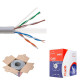 CAT6 1000FT UTP Ethernet Network Cable Solid 23AWG CCA 550MHz Bulk Wire Gray