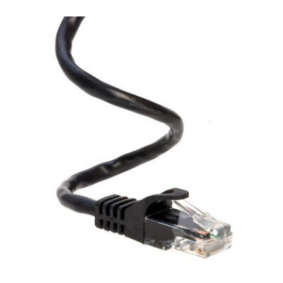 CAT5 Ethernet Network Patch Cable RJ-45 LAN Internet Cable Black 25FT - 200FT