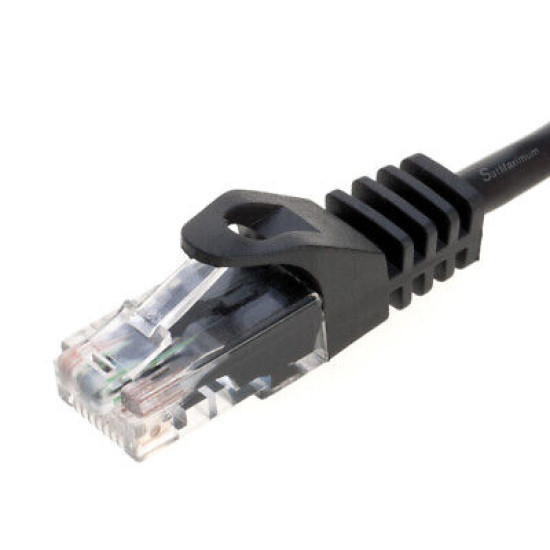 CAT5 Ethernet Network Patch Cable RJ-45 LAN Internet Cable Black 25FT - 200FT