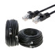 CAT5 Ethernet Network Patch Cable RJ-45 LAN Internet Cable Black 25FT - 200FT