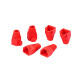 RJ45 Red Strain Relief Boot End Cap for Cat5/5e Cat6 Ethernet Cable Plug Lot