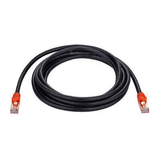 10FT CAT7 SFTP Outdoor Ethernet Patch Cable 26AWG 600MHz OFC LAN Network Wire