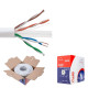 CAT6 1000FT UTP Ethernet Network Cable Solid 23AWG CCA 550MHz Bulk Wire White
