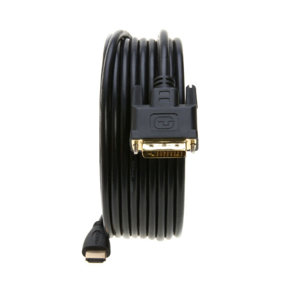 DVI-D to HDMI Video Cable Dual Link 24+1 TV PC Monitor Display Cord 25FT