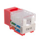 Cat6 Red Keystone Jack 45° Angled Punchdown Network Connector Multipack LOT