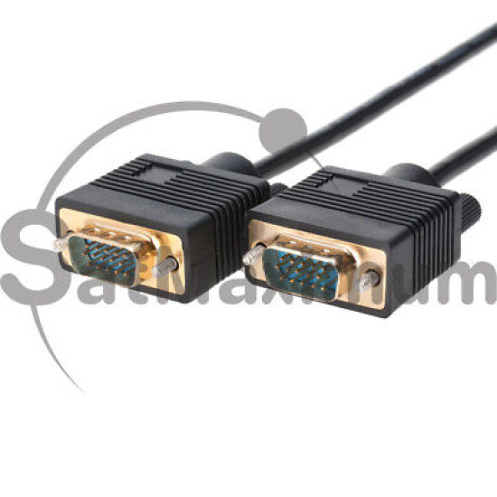 VGA/SVGA 25FT Cable Male to Male Monitor TV Video Wire 15 PIN Cord