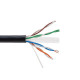 CAT6 1000FT UTP Ethernet Network Cable Solid 23AWG CCA 550MHz Bulk Wire Black
