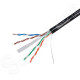 CAT6 1000FT UTP Ethernet Network Cable Solid 23AWG CCA 550MHz Bulk Wire Black