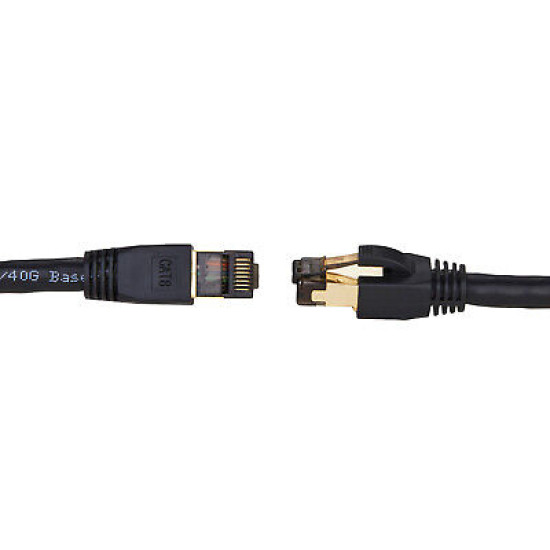 CAT8 Ethernet Cable Super Speed 40Gbps LAN Wire Black 0.5FT- 75FT Multipack LOT