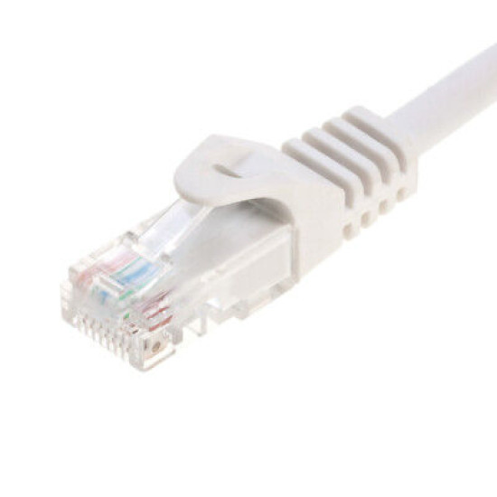 CAT5 White UTP Ethernet Patch Cord RJ-45 LAN Network Wire 1.5FT-20FT Multi Lot
