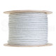 Cat6A UTP 1000ft Solid Copper Ethernet Cable 23AWG Network - WHITE BLACK BLUE