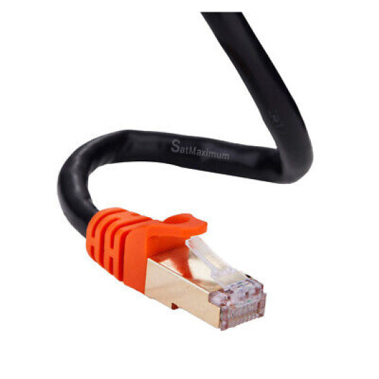 30FT CAT7 SFTP Outdoor Ethernet Patch Cable 26AWG 600MHz OFC LAN Network Wire