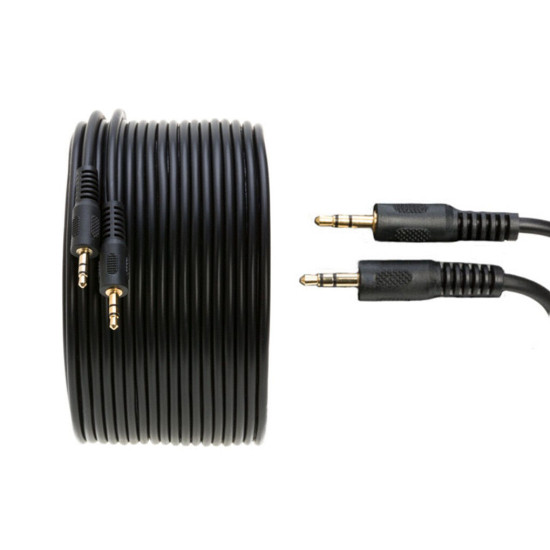 3.5mm 100FT Audio Stereo Male to Male Cable AUX Headphone Stereo Cord