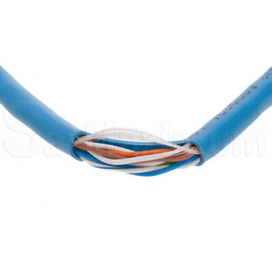 CAT6 1000FT UTP Ethernet Network Cable Solid 23AWG CCA 550MHz Bulk Wire Blue