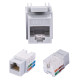 Cat6 Gray Keystone Jack 45° Angled Punchdown Network Connector Multipack LOT