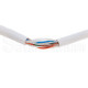 CAT6 UTP 500ft White  Network Cable 23AWG CCA Bulk Solid Wire Pull Box