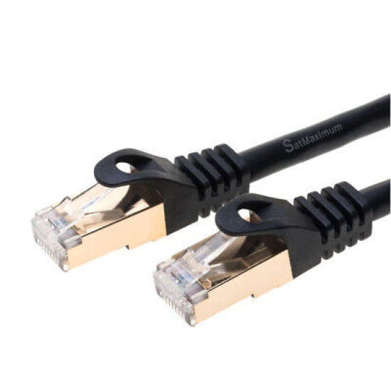Cat7 Black SFTP Ethernet Patch Cord Copper LAN Network Cable  6ft - 20ft LOT