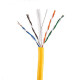 CAT6 1000FT UTP Ethernet Network Cable Solid 23AWG CCA 550MHz Bulk Wire Yellow