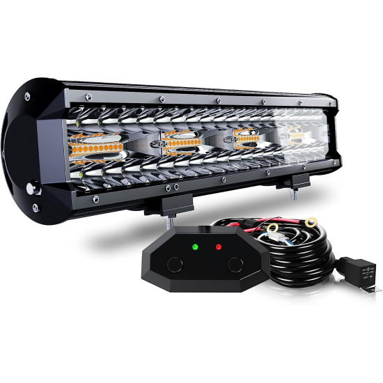 12"inch 72W LED Work Light Bar Combo Spot Flood Driving OffRoad For SUV Boat ATV