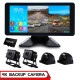 128GB Dash Cam 4K 4CH Recording in Car DVR Camera Front Rear 10.36" Touch Screen